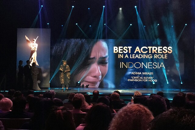 Adinia Wirasti Menangkan Best Actress di Asian Academy Creative Awards 2018